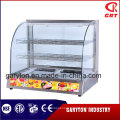 Commercial Electric Curved Food Warmer (GRT-2P-S) Display Showcase with Trays